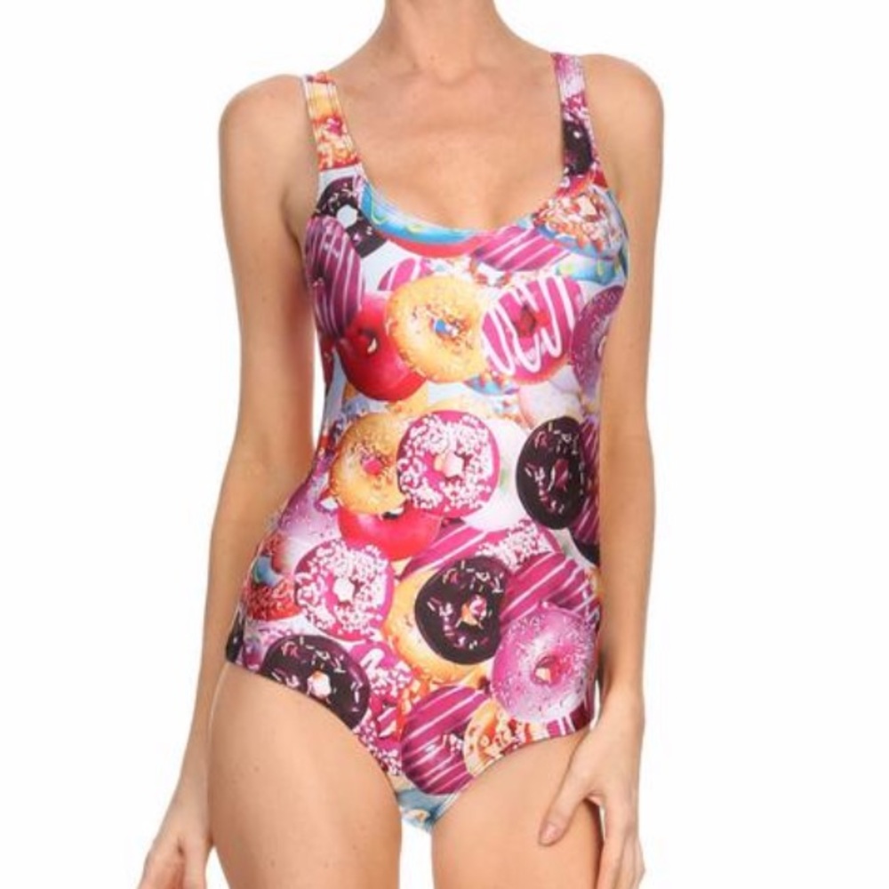 Poprageous Donut One Piece swim suit